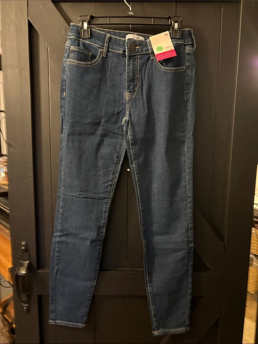 SO Skinny Jeans in Light and Dark Blue Wash